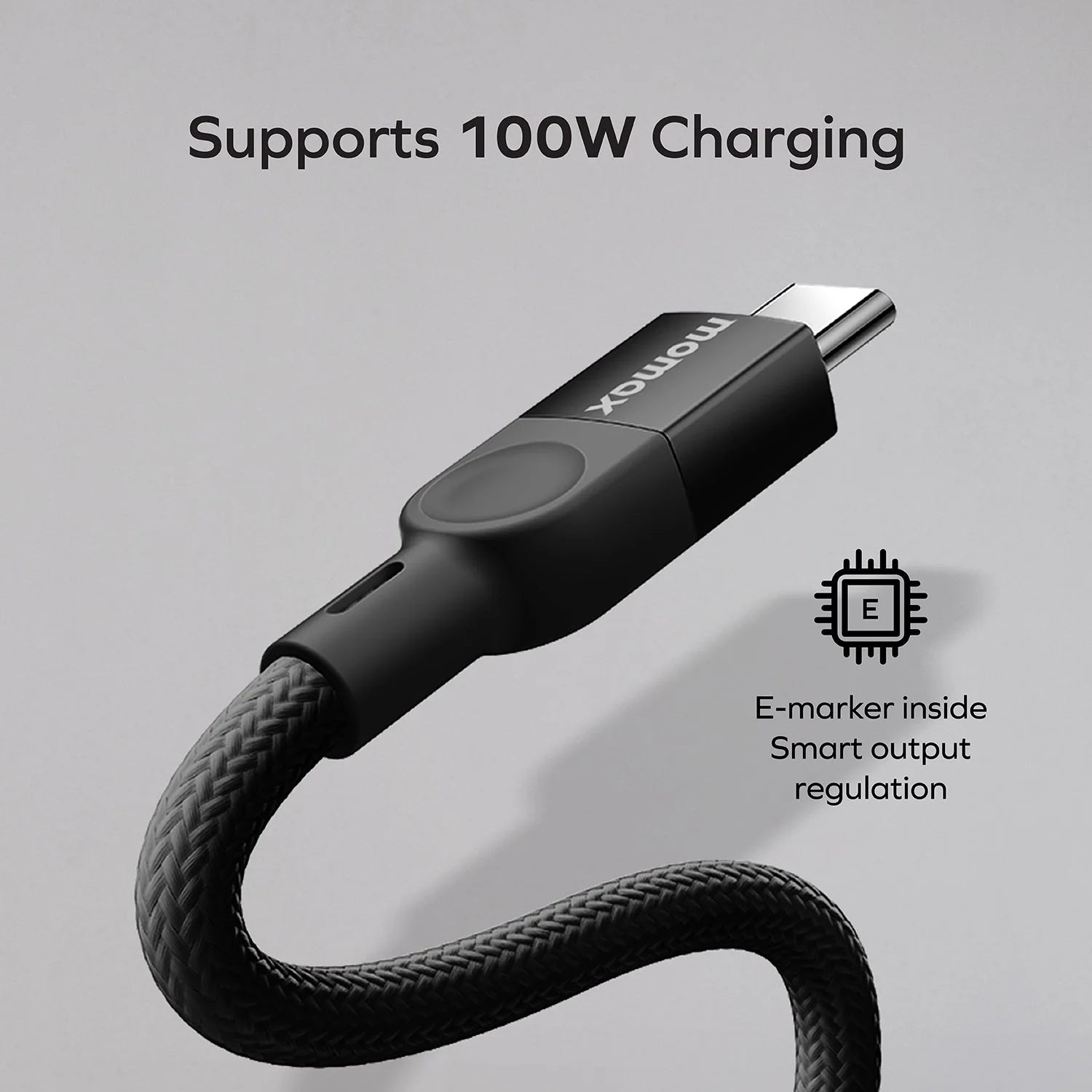 Momax Maglink USB-C to USB-C Magnetic Cable 1m | Black Momax Maglink USB-C to USB-C Magnetic Cable 1m | Black